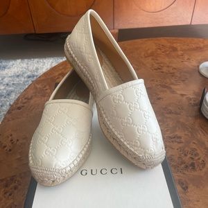 Gucci Leather Espadrilles Size 6.5